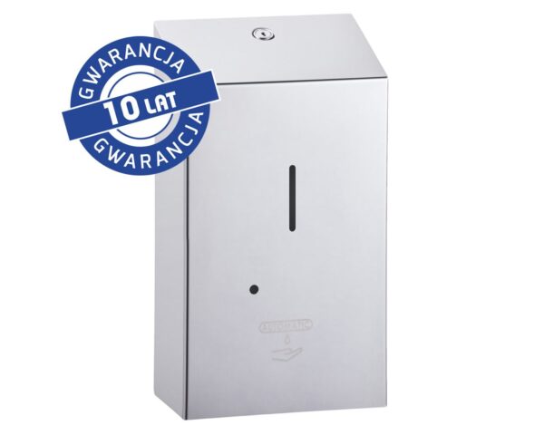 Bezdotykowy automatyczny dozownik mydła w pianie MERIDA STELLA AUTOMATIC na jednorazowe wkłady 1000 g, stal polerowana Bezdotykowy automatyczny dozownik mydła w pianie MERIDA STELLA AUTOMATIC na jednorazowe wkłady 1000 g, stal polerowana