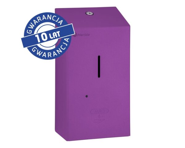 Bezdotykowy automatyczny dozownik mydła w pianie MERIDA STELLA AUTOMATIC VIOLET LINE na jednorazowe wkłady 1000 g, fioletowy Bezdotykowy automatyczny dozownik mydła w pianie MERIDA STELLA AUTOMATIC VIOLET LINE na jednorazowe wkłady 1000 g, fioletowy