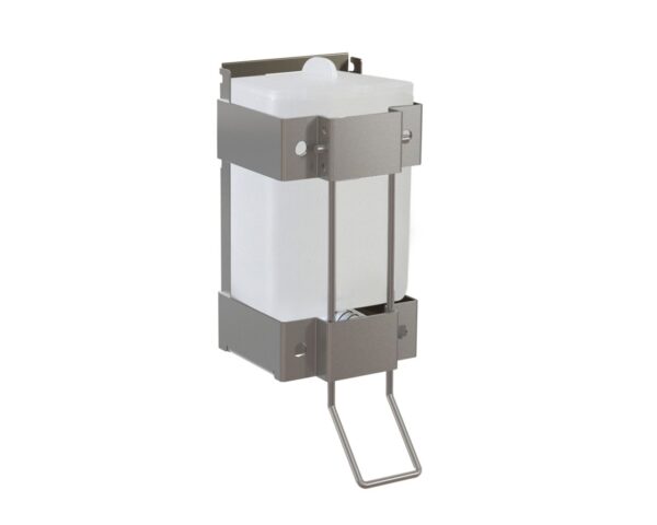 Dozownik mydła w płynie do montażu za lustrem otwieranym, pojemność zbiornika 1000 ml Dozownik mydła w płynie do montażu za lustrem otwieranym, pojemność zbiornika 1000 ml