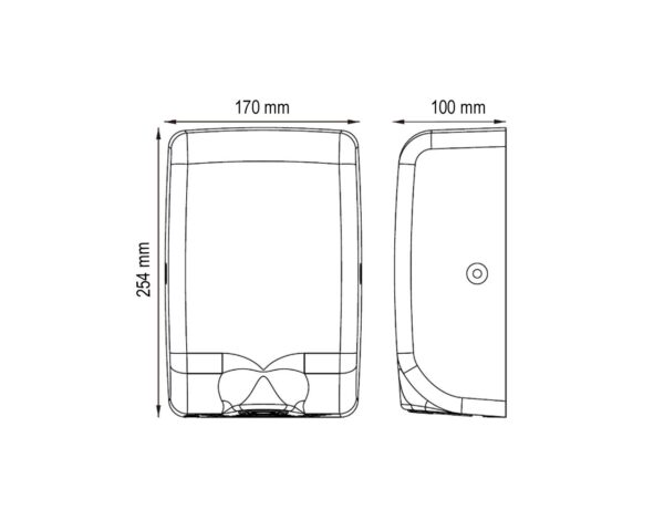 SUSZARKA DO RĄK MERIDA TURBO JET SLIM MINI WHITE LINE, biała SUSZARKA DO RĄK MERIDA TURBO JET SLIM MINI WHITE LINE, biała