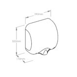 Suszarka do rąk MERIDA TURBO JET STONE GREY LINE, szara kamienna