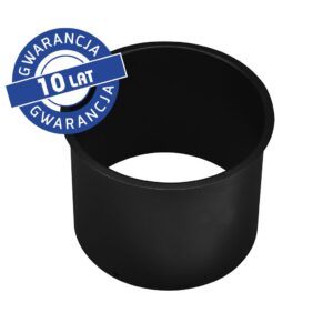 Kołnierz kosza nablatowy okrągły MERIDA STELLA BLACK LINE, czarny