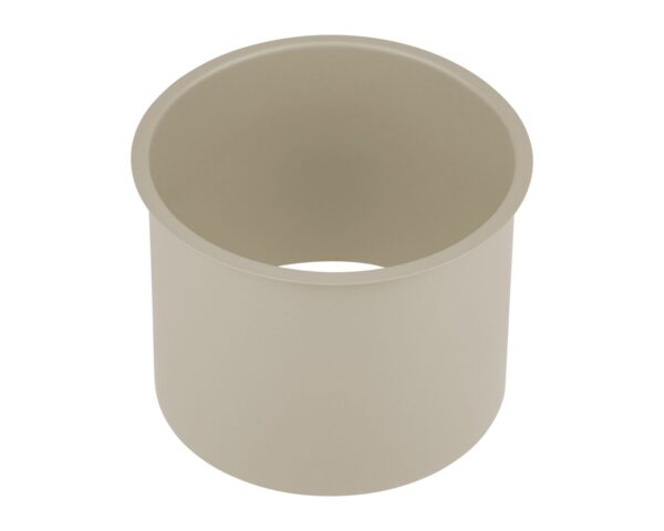 Kołnierz kosza nablatowy okrągły MERIDA STELLA SILK GREY LINE, szary jedwabisty Kołnierz kosza nablatowy okrągły MERIDA STELLA SILK GREY LINE, szary jedwabisty