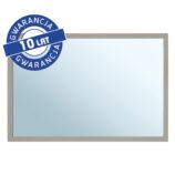 Lustro w ramie metalowej - szarej kamiennej MERIDA STELLA STONE GREY LINE, 40 x 60 cm