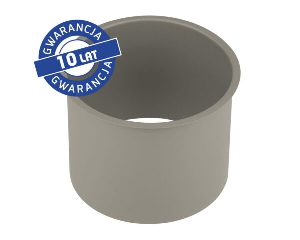 Kołnierz kosza nablatowy okrągły MERIDA STELLA STONE GREY LINE, szary kamienny Kołnierz kosza nablatowy okrągły MERIDA STELLA STONE GREY LINE, szary kamienny