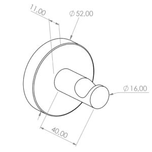 Wieszak kołkowy MERIDA STELLA VIOLET LINE, fioletowy