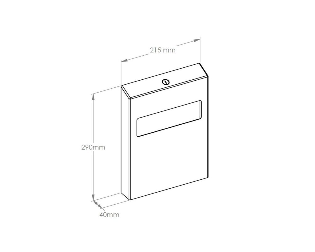 Pojemnik na podkładki na deskę sedesową MERIDA STELLA VIOLET LINE, fioletowy