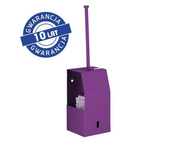 Szczotka do WC z uchwytem, mocowana do ściany MERIDA STELLA VIOLET LINE, fioletowa Szczotka do WC z uchwytem, mocowana do ściany MERIDA STELLA VIOLET LINE, fioletowa