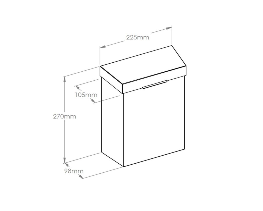 Kosz do damskich toalet MERIDA STELLA VIOLET LINE 4,5 l, fioletowy