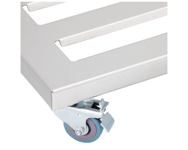 Stelaż na worki na kółkach, stal matowa Stelaż na worki na kółkach, stal matowa