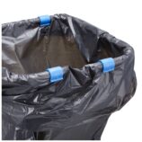 Stelaż na worki na kółkach, stal matowa