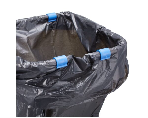 Stelaż na worki na kółkach, stal matowa Stelaż na worki na kółkach, stal matowa