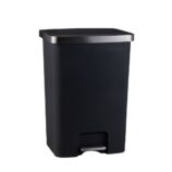 Kosz pedałowy HANA, pojemność 70 l, tworzywo sztuczne, czarny