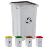 Kosz z tworzywa do segregacji mały 33 l