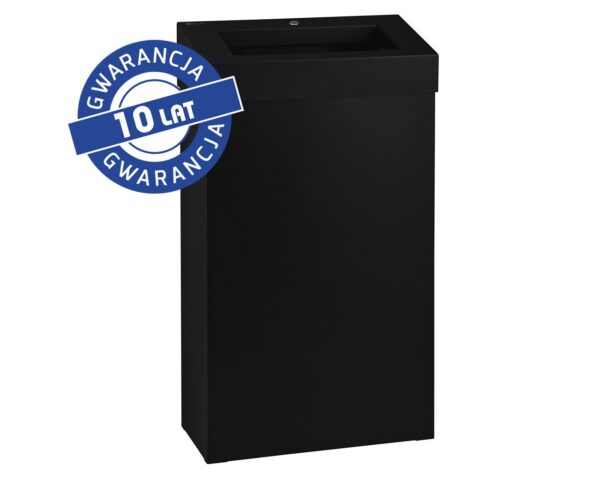 Kosz na odpady otwarty MERIDA STELLA SLIM BLACK LINE, pojemność 27 l, czarny Kosz na odpady otwarty MERIDA STELLA SLIM BLACK LINE, pojemność 27 l, czarny