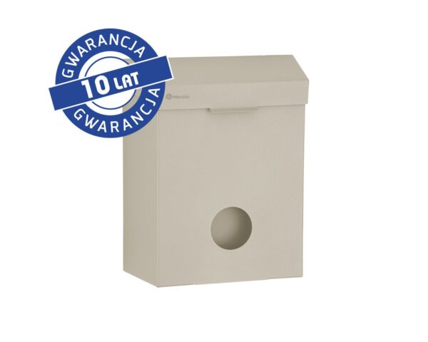 Kosz do damskich toalet MERIDA STELLA SILK GREY LINE z pojemnikiem na torebki higieniczne, pojemność 4,4 l, szary jedwabisty Kosz do damskich toalet MERIDA STELLA SILK GREY LINE z pojemnikiem na torebki higieniczne, pojemność 4,4 l, szary jedwabisty