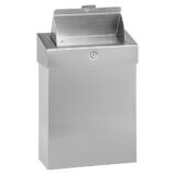 Kosz do damskich toalet MERIDA STELLA, pojemność 10 l, stal matowa