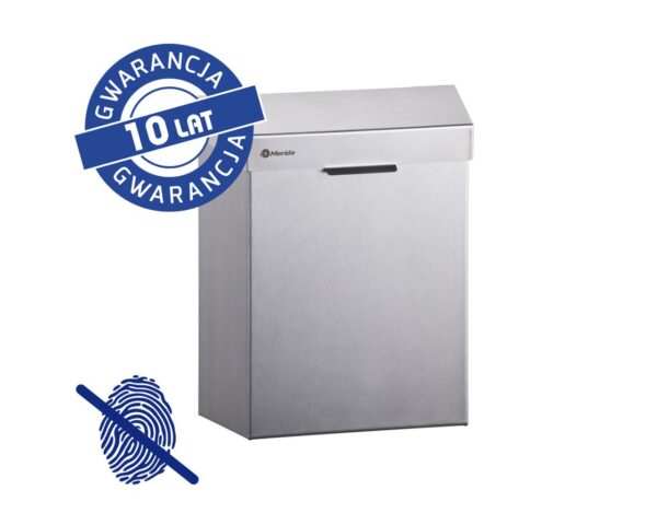 Kosz do damskich toalet MERIDA STELLA Anti-FingerPrint, 4,5 l, stal matowa z powłoką AFP