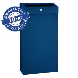 Kosz na odpady otwarty MERIDA STELLA SLIM BLUE LINE COMBO, pojemność 15 l, niebieski