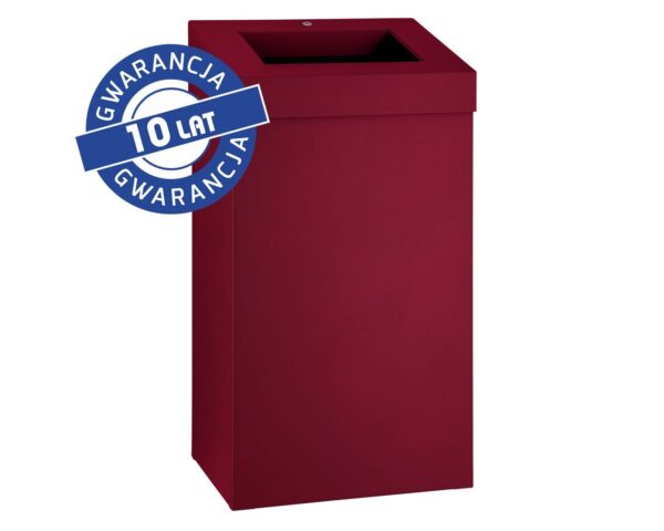 Kosz na odpady otwarty MERIDA STELLA RED LINE, pojemność 45 l, czerwony Kosz na odpady otwarty MERIDA STELLA RED LINE, pojemność 45 l, czerwony