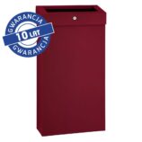 Kosz na odpady otwarty MERIDA STELLA SLIM RED LINE COMBO, pojemność 15 l, czerwony