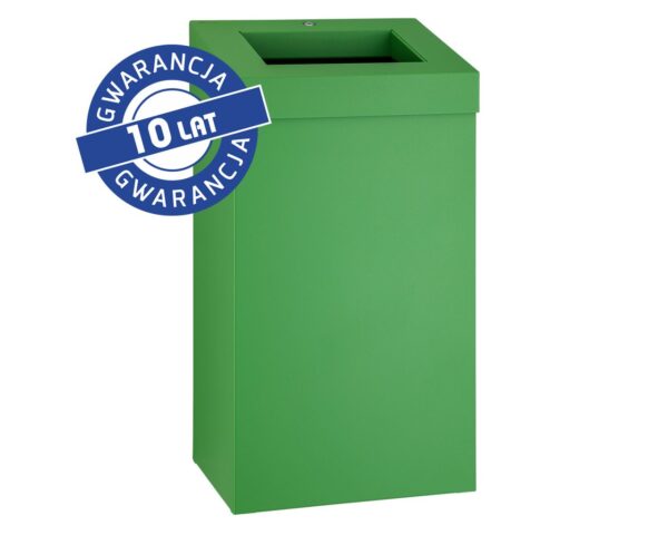 Kosz na odpady otwarty MERIDA STELLA GREEN LINE, pojemność 45 l, zielony