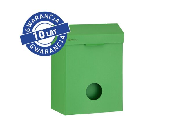 Kosz do damskich toalet MERIDA STELLA GREEN LINE z pojemnikiem na torebki higieniczne, pojemność 4,4 l, zielony Kosz do damskich toalet MERIDA STELLA GREEN LINE z pojemnikiem na torebki higieniczne, pojemność 4,4 l, zielony