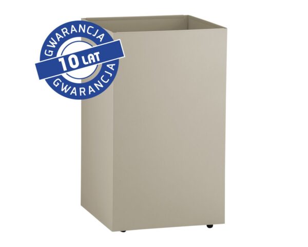 Kosz podblatowy na kółkach MERIDA STELLA SILK GREY LINE, pojemność 60 l, szary jedwabisty