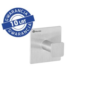 Wieszak pojedynczy KWADRAT matowy, jednopunktowe mocowanie, matowy