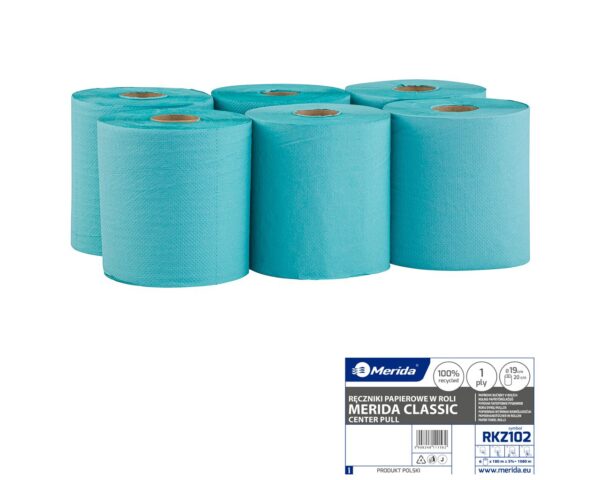 Pojemnik na ręczniki w roli MERIDA ONE CENTER PULL biały za 75 zł netto przy zakupie 2 opakowań ręczników w roli MERIDA CLASSIC MAXI RKZ102 (12 x 180 m = 2 160 m)