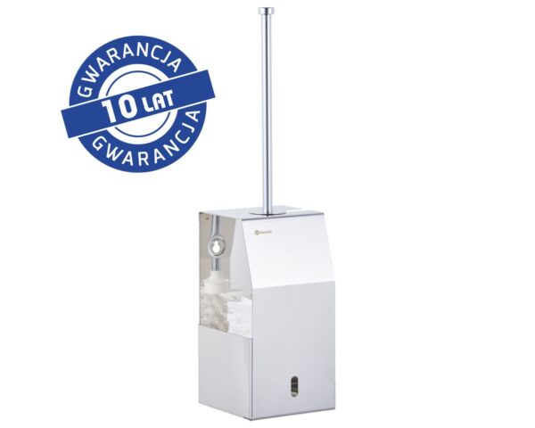 Szczotka do WC z uchwytem mocowanym do ściany, stal polerowana Szczotka do WC z uchwytem mocowanym do ściany, stal polerowana