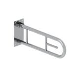 Poręcz uchylna łukowa 600 mm, z uchwytem na papier toaletowy