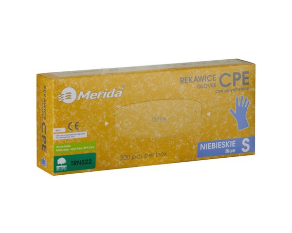 Rękawice hybrydowe antypoślizgowe niebieskie, opakowanie 200 szt., rozmiar S Rękawice hybrydowe antypoślizgowe niebieskie, opakowanie 200 szt., rozmiar S