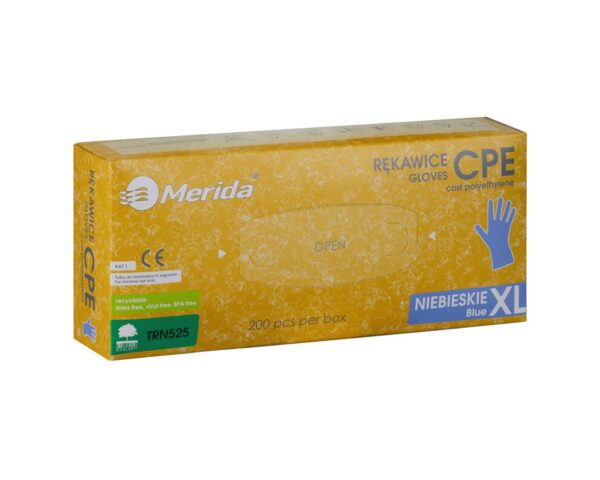 Rękawice hybrydowe antypoślizgowe niebieskie, opakowanie 200 szt., rozmiar XL Rękawice hybrydowe antypoślizgowe niebieskie, opakowanie 200 szt., rozmiar XL