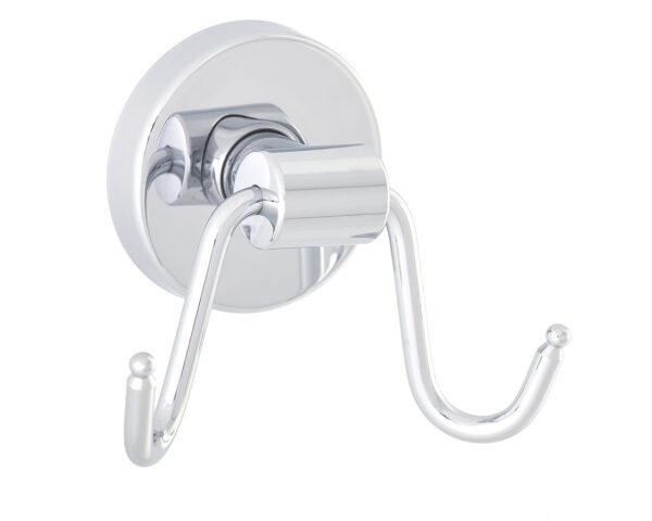 Wieszak z mosiądzu chromowanego podwójny, MAMUT, polerowany Wieszak z mosiądzu chromowanego podwójny, MAMUT, polerowany