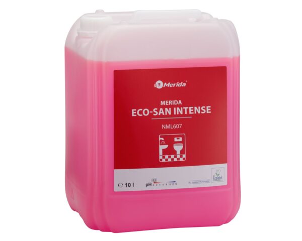 MERIDA ECO-SAN INTENSE, ekologiczny środek do gruntownego mycia sanitariatów, kanister 10 l, ECOLABEL MERIDA ECO-SAN INTENSE, ekologiczny środek do gruntownego mycia sanitariatów, kanister 10 l, ECOLABEL