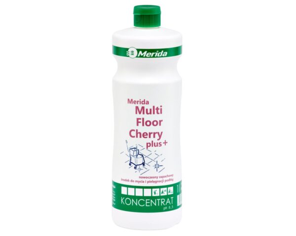 MERIDA MULTI FLOOR CHERRY PLUS, środek antystatyczny do mycia powierzchni woodoodpornych,butelka 1l