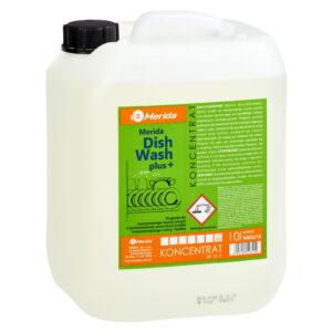 MERIDA DISH WASH PLUS, środek do mycia naczyń w zmywarkach przemysłowych, kanister 10 l