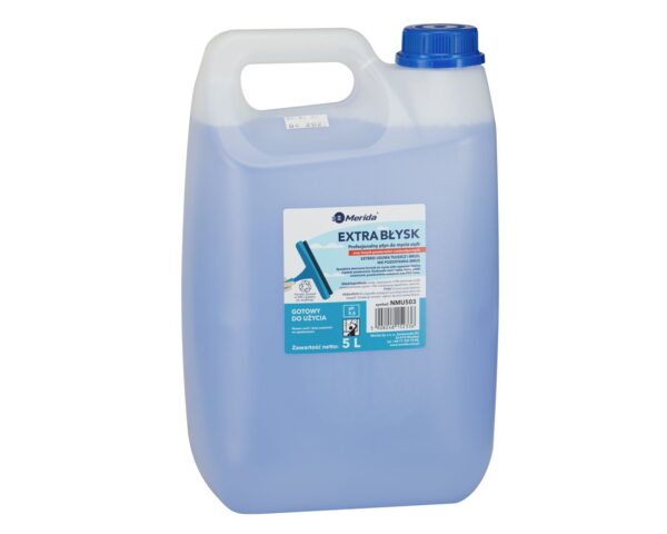 MERIDA EXTRA BŁYSK, profesjonalny płyn do czyszczenia powierzchni wodoodpornych, kanister 5 l MERIDA EXTRA BŁYSK, profesjonalny płyn do czyszczenia powierzchni wodoodpornych, kanister 5 l