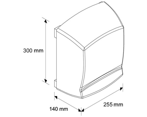 Suszarka do rąk MERIDA OPTIMA, stalowa, biała Suszarka do rąk MERIDA OPTIMA, stalowa, biała