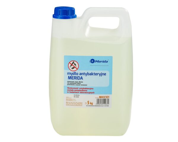 Mydło antybakteryjne w płynie MERIDA 5 KG Mydło antybakteryjne w płynie MERIDA 5 KG
