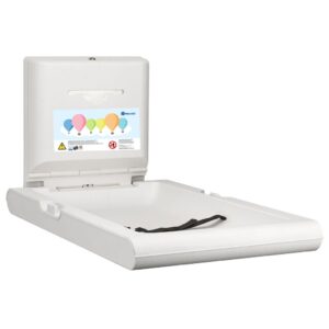 Stanowisko do przewijania niemowląt i małych dzieci, pionowe, rozkładane, mocowane do ściany