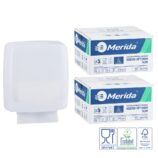 Pojemnik na ręczniki składane MERIDA HARMONY SLIM za 1 zł netto przy zakupie 2 kartonów ręczników składanych MERIDA OPTIMUM SLIM ECOLABEL VOB207 (2 x 2700 = 5 400 listków)