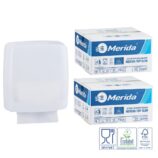 Pojemnik na ręczniki składane MERIDA HARMONY za 1 zł netto przy zakupie 2 kartonów ręczników składanych MERIDA TOP SLIM ECOLABEL VTB207 (2 x 2700 = 5 400 listków)