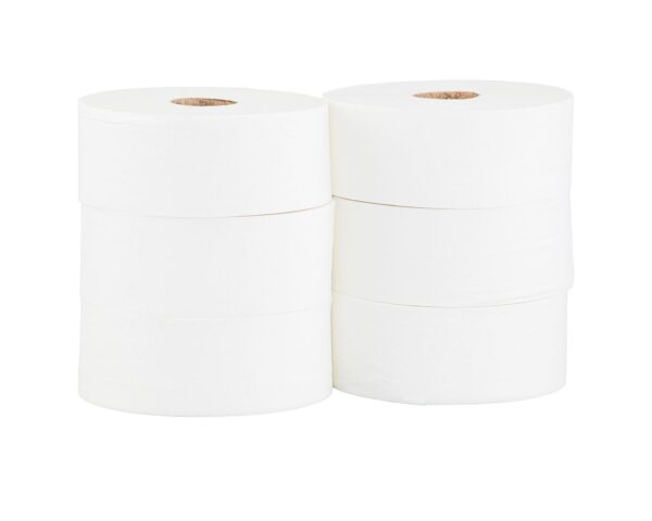 Papier toaletowy MERIDA TOP, biały, średnica 23 cm, długość 245 m, dwuwarstwowy, zgrzewka 6 szt., ECOLABEL Papier toaletowy MERIDA TOP, biały, średnica 23 cm, długość 245 m, dwuwarstwowy, zgrzewka 6 szt., ECOLABEL