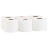 Papier toaletowy MERIDA TOP CENTER PULL, biały, średnica 17 cm, długość 120 m, dwuwarstwowy, zgrzewka 6 szt., ECOLABEL