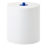 Ręczniki papierowe w roli z adaptorem MERIDA PREMIUM TAD AUTOMATIC MAXI, białe, średnica 18,5 cm , długość 100 m, dwuwarstwowe karton 6 rolek, ECOLABEL