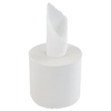 Ręczniki papierowe w roli MERIDA ECONOMY CENTER PULL MINI, białe, średnica 17 cm, długość 210 m, jednowarstwowe, zgrzewka 6 rolek, ECOLABEL