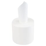 Ręczniki papierowe w roli MERIDA TOP CENTER PULL MINI, białe, średnica 17 cm, długość 130 m, dwuwarstwowe, zgrzewka 6 rolek, ECOLABEL