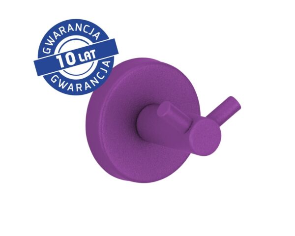Wieszak podwójny MERIDA STELLA VIOLET LINE, fioletowy